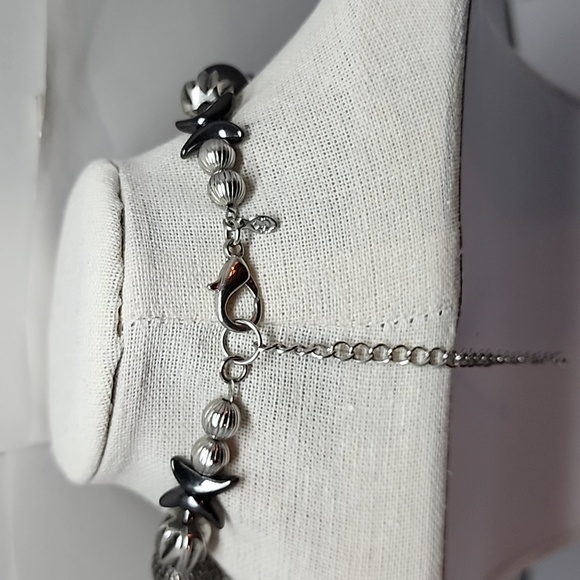 Premier Designs Eclectic Black Imitation Rhodium Plated Necklace - Picture 7 of 8